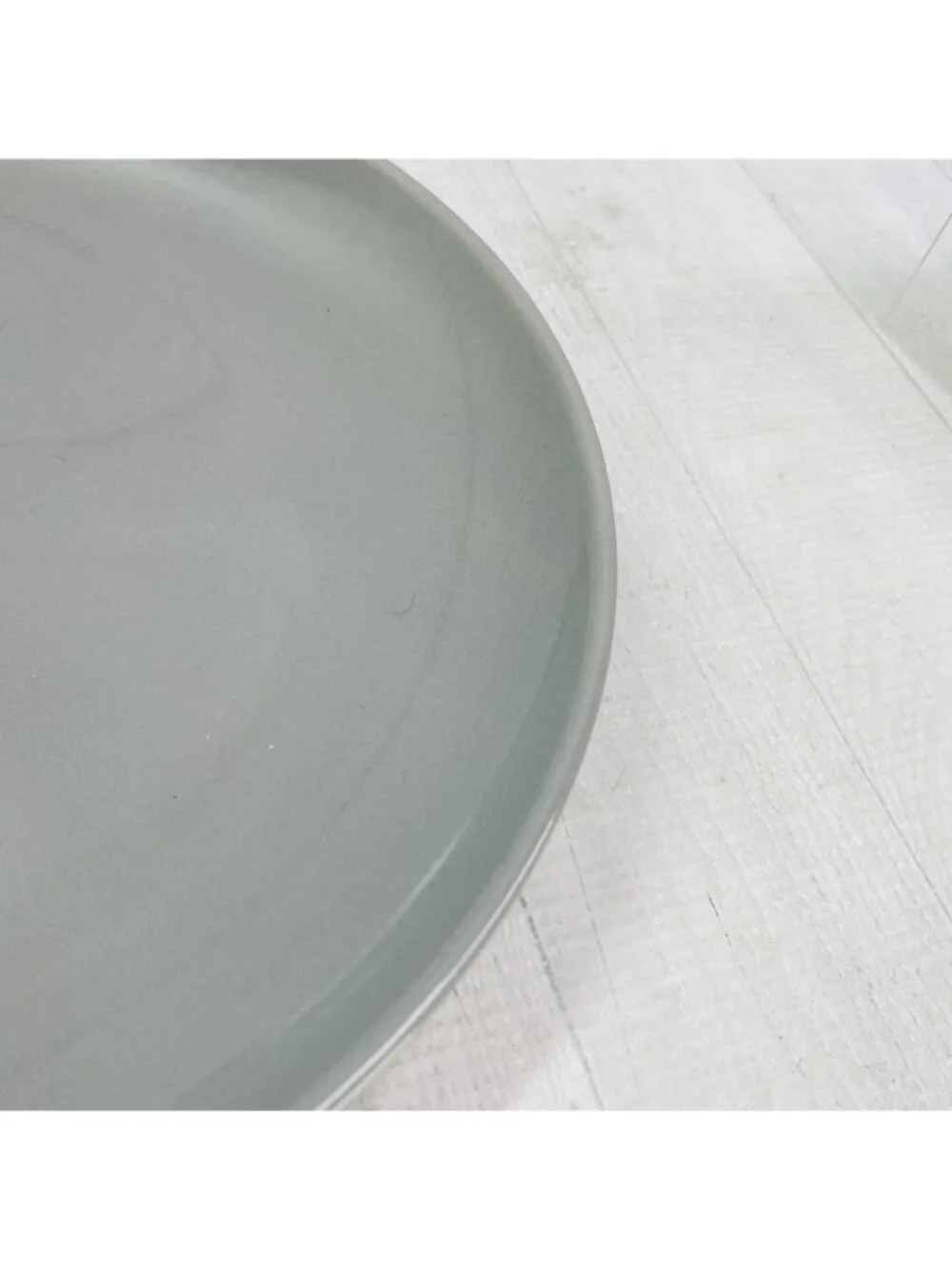 Project 62 Target AVESTA Glossy Gray Stoneware Smooth Coupe Dinner Plates Set 4